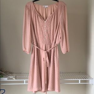 DR2 - Vintage Style Blush Midi Dress